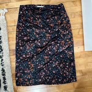 Abercrombie wrap floral skirt with slit